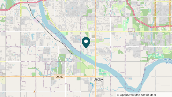 Map of Bixby, Bixby service area